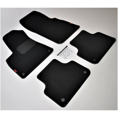 фото Коврики в салон текстиль комплект для audi q7 ii 4mb 2015- на резиновой основе с крепежом. comfort