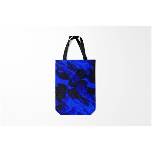 фото Сумка-шоппер / 31х42 см / неоновые принты / разные синий огонь burnettie