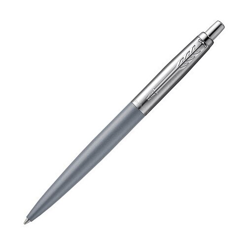 Ручка шариковая Parker Jotter XL K69 Matte Grey CT M, корпус из нержавеющей стали, синие чернила