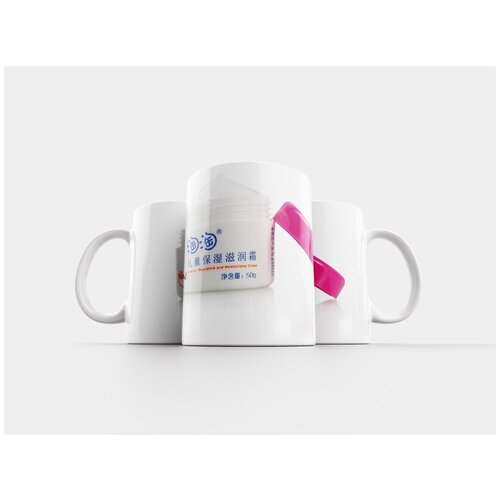 фото Кружка "средства по уходу за кожей, детский увлажняющий крем, крем для лица" 320 мл lotsprints