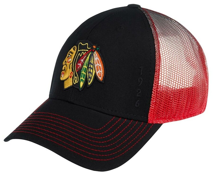 Бейсболка с сеточкой AMERICAN NEEDLE 44612A-CBH Chicago Blackhawks Cross Fade NHL 