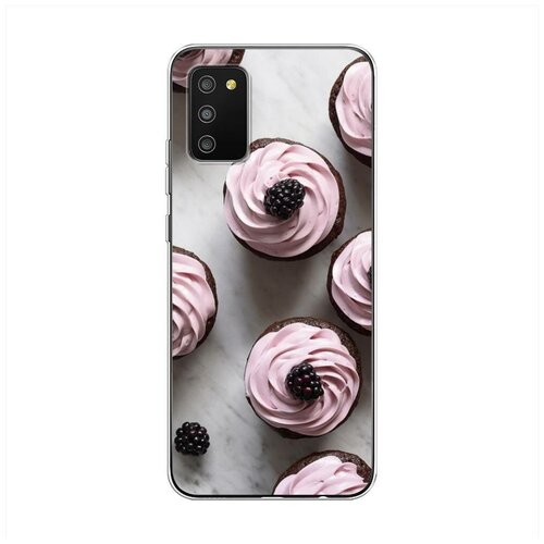 фото Силиконовый чехол "кексы ежевика" на samsung galaxy a02s / самсунг галакси a02s case place