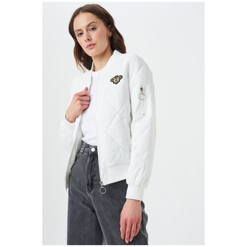 фото Стеганый бомбер ennergiia en_w61711_белый белый 50