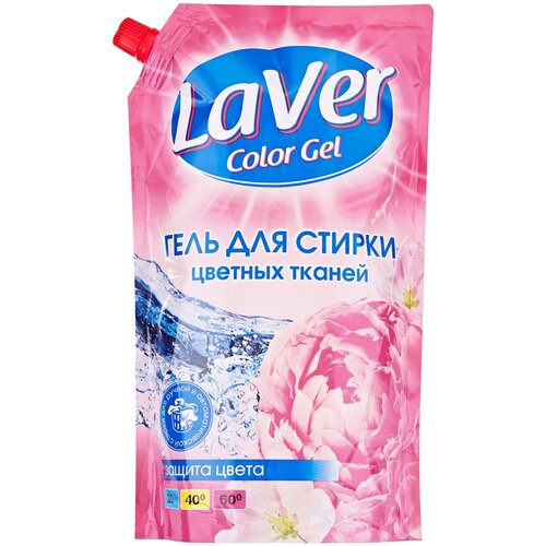 Гель для стирки цветных тканей/LaVer/мягкая упаковка/ 1л