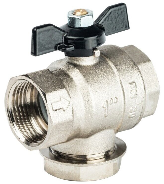 фото Кран шаровой с фильтром Stout SVF 0002 000020 бабочка 3/4"