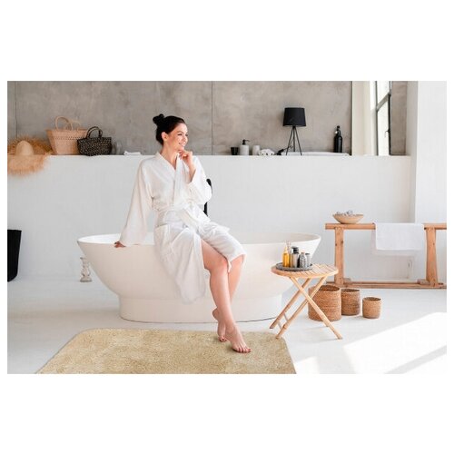 Коврик для ванной комнаты и туалета размер 102х60 см производство США цвет ваниль