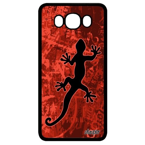 фото Качественный чехол на смартфон // samsung galaxy j7 2016 // "саламандра" огненная тритон, utaupia, бордовый