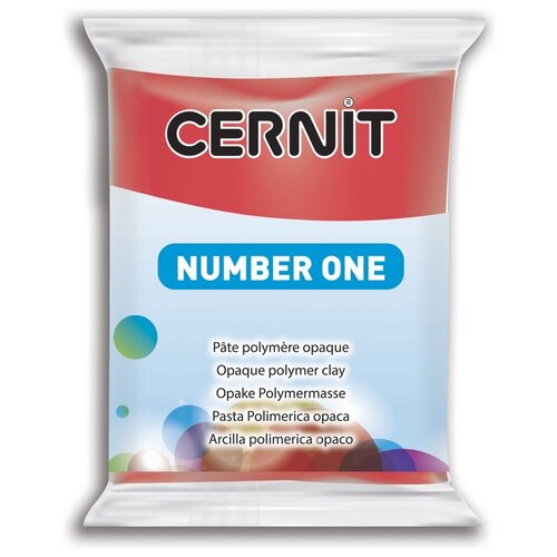 Пластика полимерная запекаемая 'Cernit № 1' 56-62 гр. CE0900056 (400 красный)