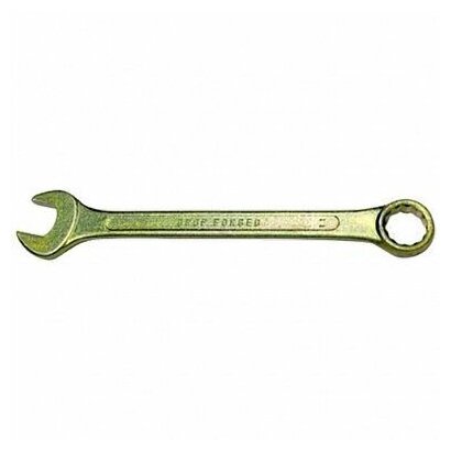 Ключ комбинированный, 11 мм, желтый цинк, СИБРТЕХ 14977 - фотография № 3