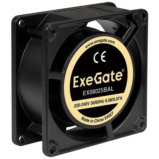 Промышленный вентилятор Exegate EX08025BAL 80x80x25 мм 220В EX288997RUS