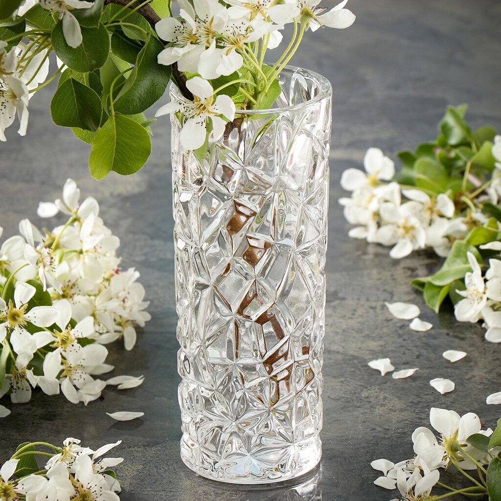 фото Ваза стекло, настольная, 20 см, Грани, Y3-1363