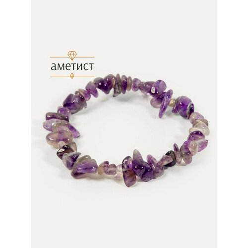 фото Жесткий браслет bl jewelry, аметист, 1 шт., размер 19 см, диаметр 6 см, аметист