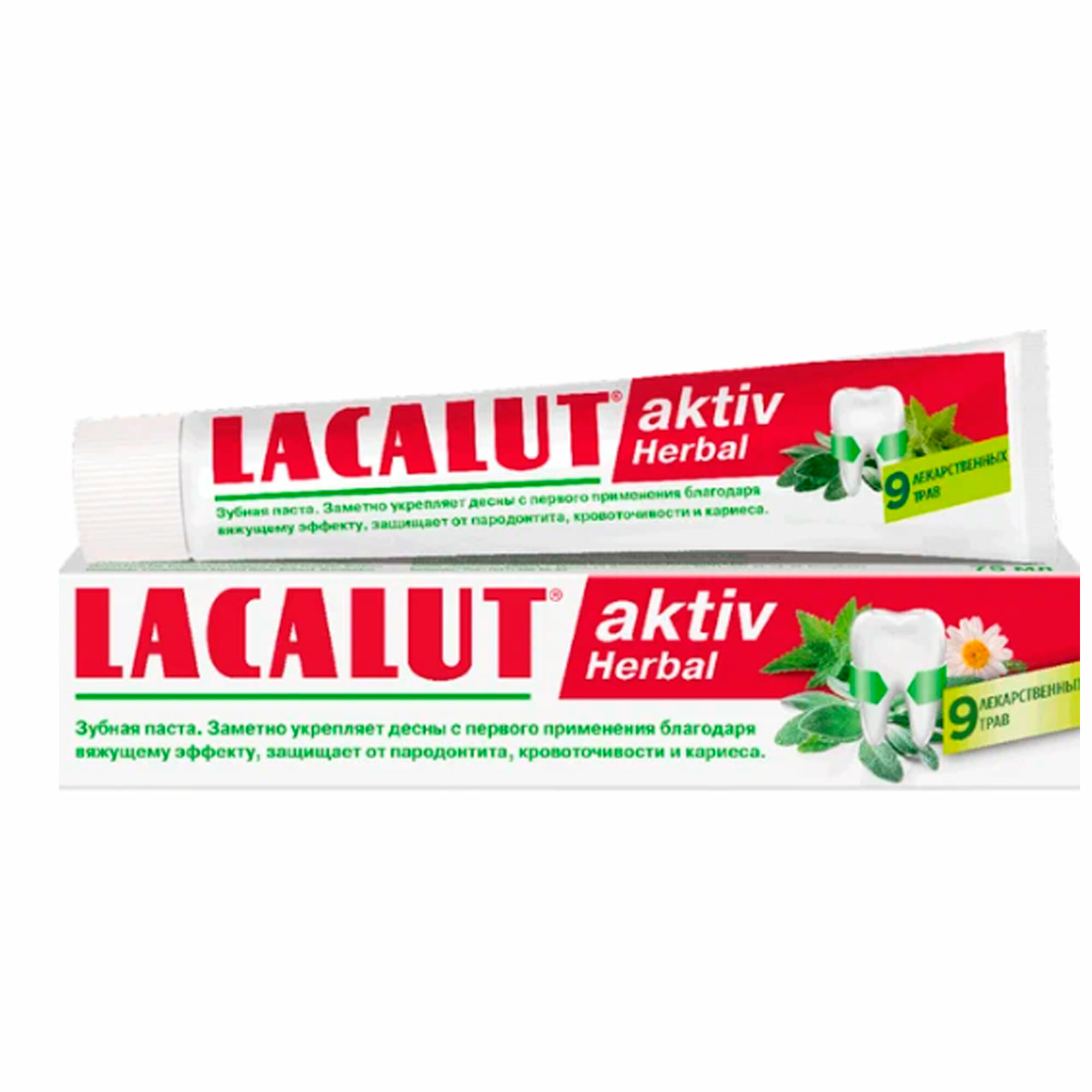 Зубная паста Lacalut Актив Herbal, 75 мл