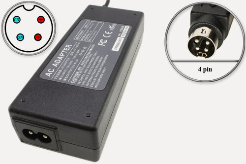 Изображение товара Адаптер (блок) питания 12V, 8A, 96W, 4pin VN, для моноблока, POS терминала Glaive RT-665D, сетевого оборудования и др.