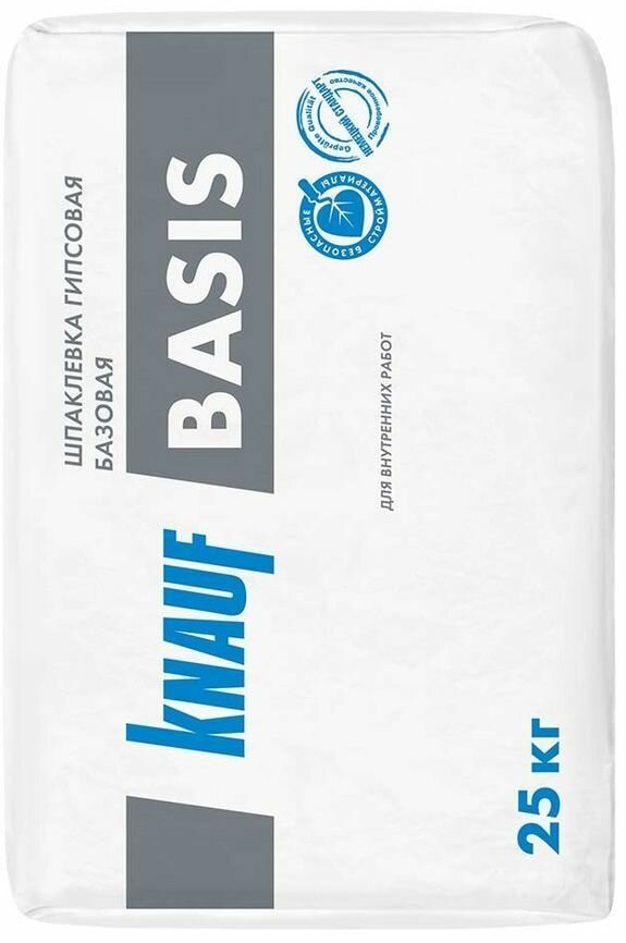 фото KNAUF Basis шпаклевка гипсовая базовая (25кг)