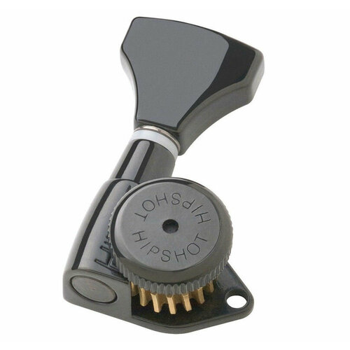 Колки 6 в линию локовые HIPSHOT GRIP-LOCK OPEN 6K1GL0B, черные