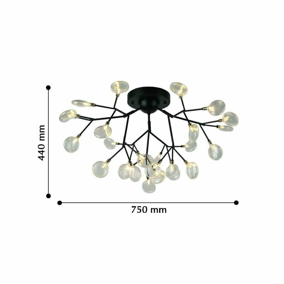Favourite 2480-9U потолочный светильник D750xH440 27xG4LEDx3W 4423LM 3000K included