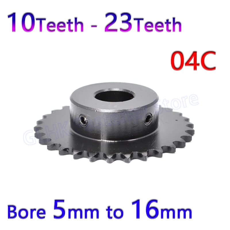 GooBetter Стальная цепная шестерня 10-23 зубов, 18 Teeth, Bore 14mm