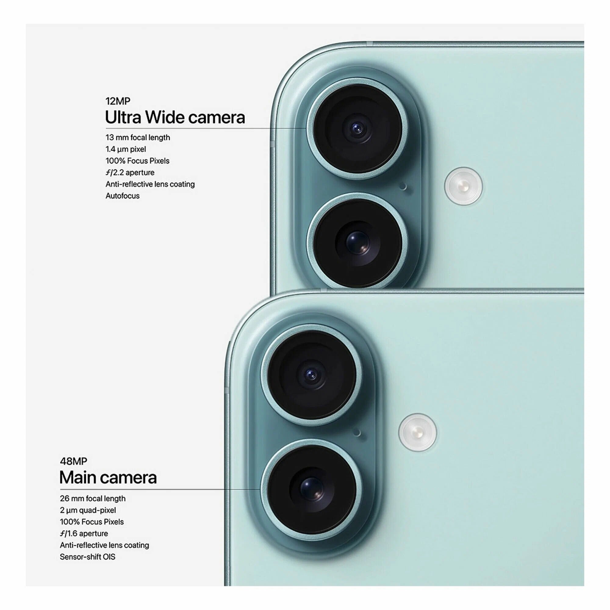 Смартфон Apple iPhone 16 256 ГБ, Dual: nano SIM + eSIM, Turquoise — фото 1