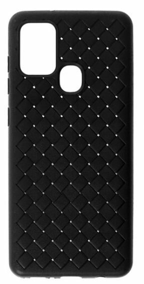 Чехол накладка для Samsung Galaxy A21s чёрная / Чехол на Самсунг Гэлэкси А21с чёрный