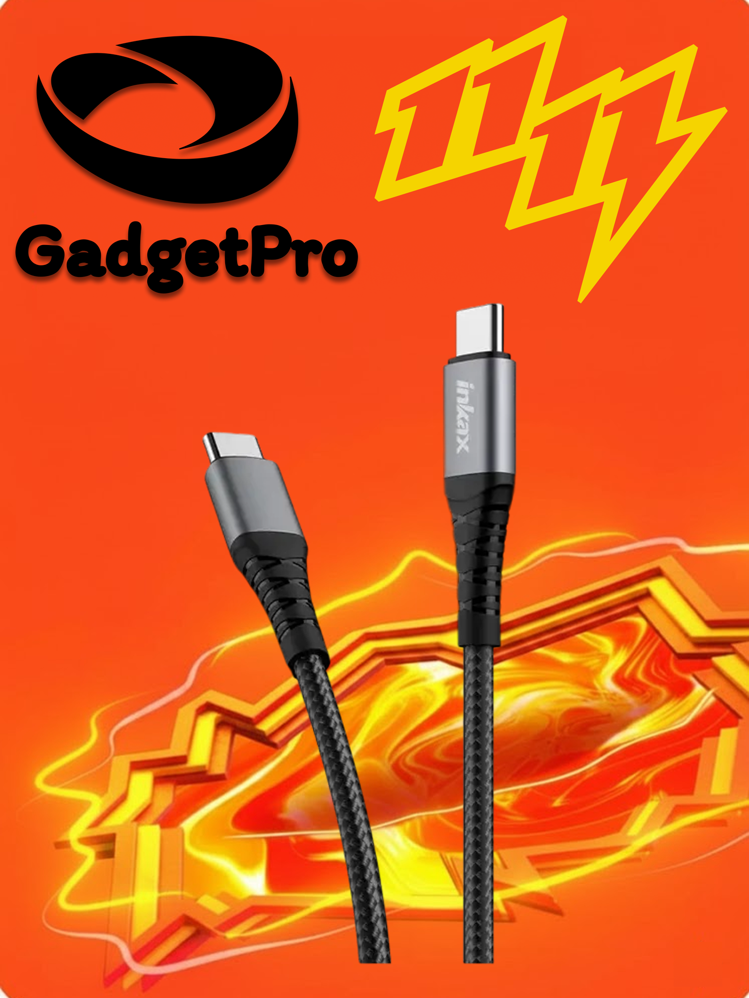 Кабель Inkax CB-45 для iPhone: надежный кабель для зарядки и передачи данных, белый