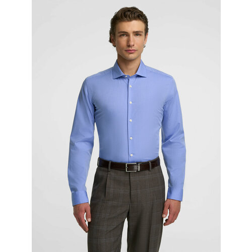 фото Рубашка henderson, размер 38/ss/173-178, темно-голубой