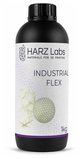 Фотополимер HARZ Labs Industrial Flex Yellow Clear LCD/DLP, 1 кг