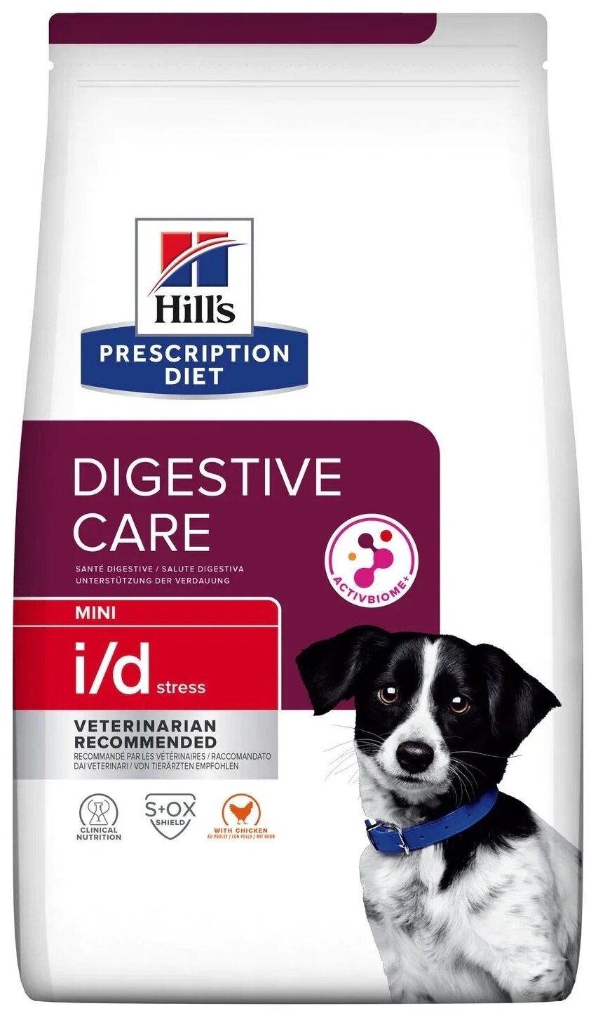 Сухой корм для собак Hill's Prescription Diet i/d Stress Mini Digestive Care при расстройствах жкт вызванных стрессом, с курицей 3 кг (для мелких и средних пород)