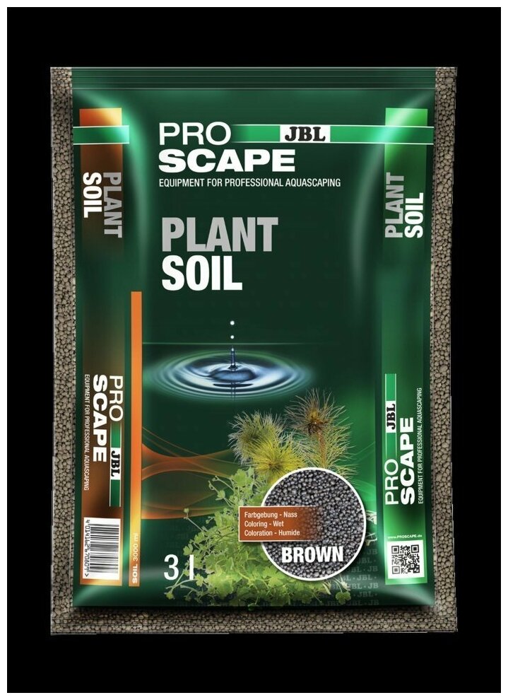 JBL ProScape PlantSoil BROWN - Питательный грунт для растительных аквариумов, коричневый, 3 л - фотография № 5