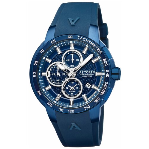 Наручные часы Aztorin Спорт, синий наручные часы aztorin спорт коричневый серебряный