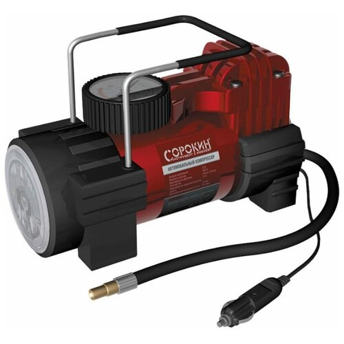 Компрессор автомобильный с фонарём 12В 160Вт 98бар сорокин 1361 3765₽