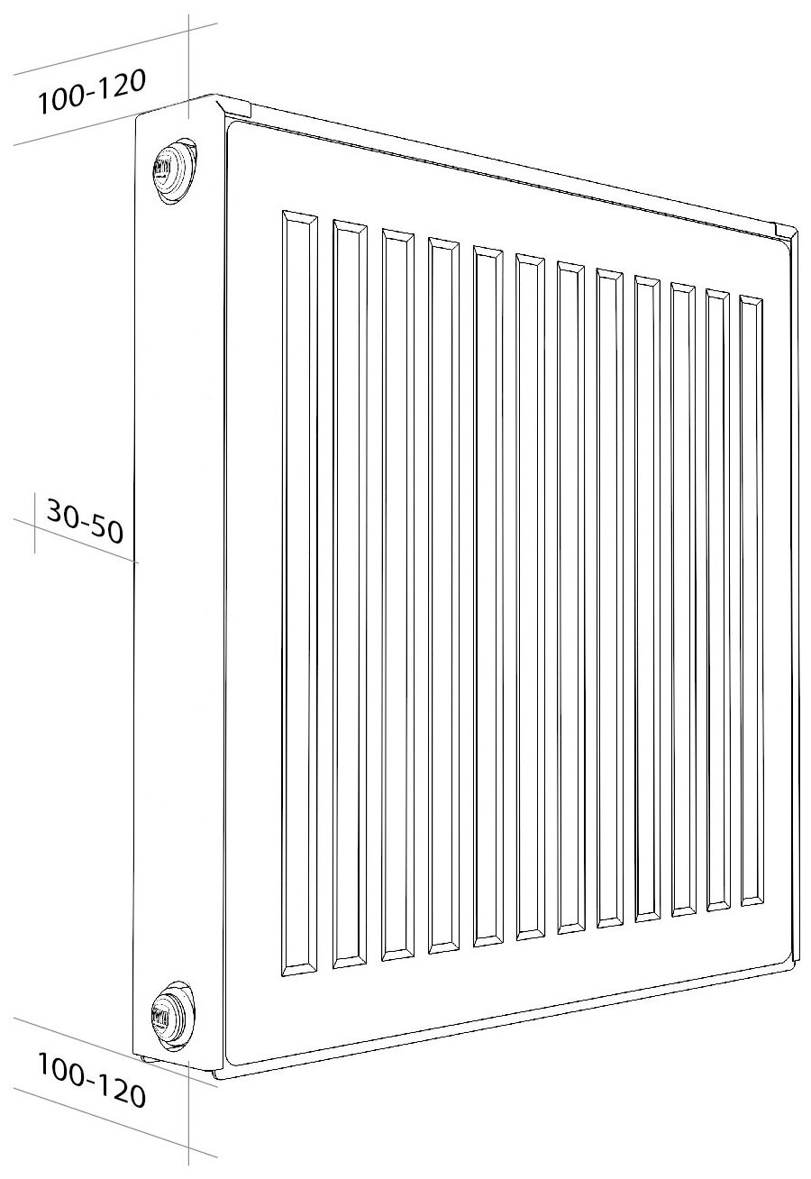 Радиатор панельный Royal Thermo COMPACT C11-500-600 RAL9016 - фотография № 4