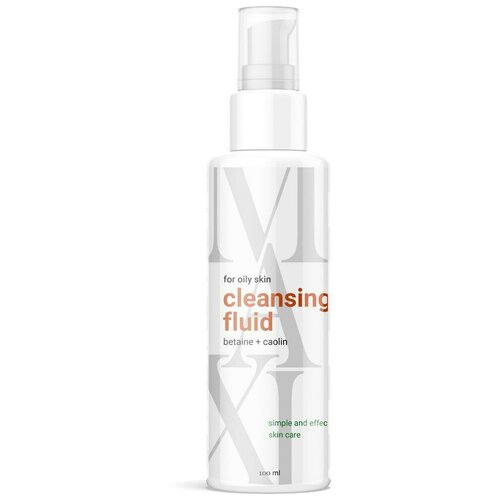 AIVA COSMETICS MAXI Очищающий флюид с бетаином и каолином 100 мл мягкое очищение и матирование для кожи с повышенной жирностью 1690₽