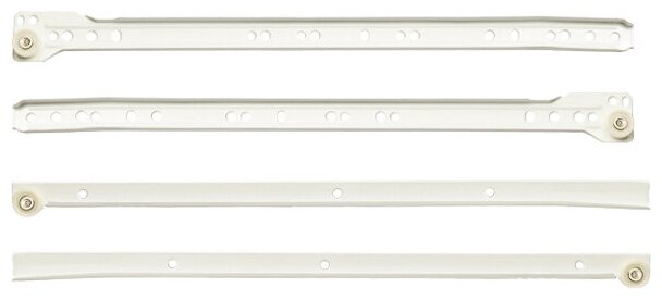 Направляющая роликовая STARFIX DS10 500 мм белый 2 штуки (SMF-10150)