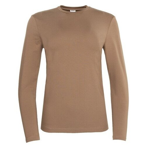 фото Лонгслив minaku, размер 42, коричневый