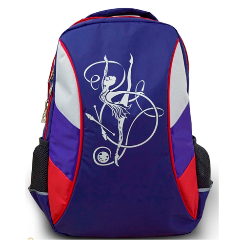 Рюкзак для художественной гимнастики триколор размер L- 44*30*17 см