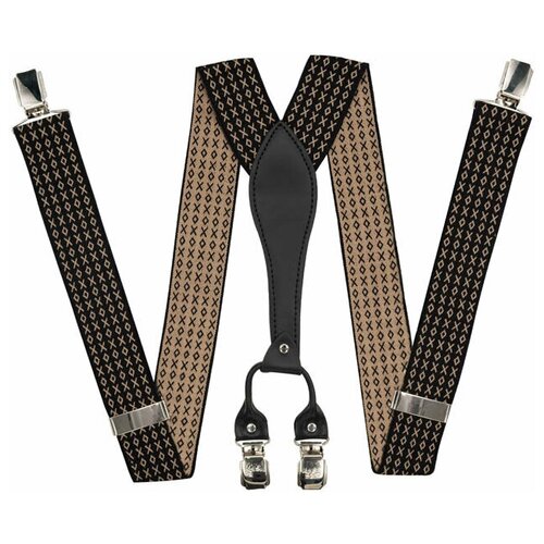 фото Подтяжки для брюк широкие (3.5 см, 4 клипсы, бордовый) 17-56433 otokodesign