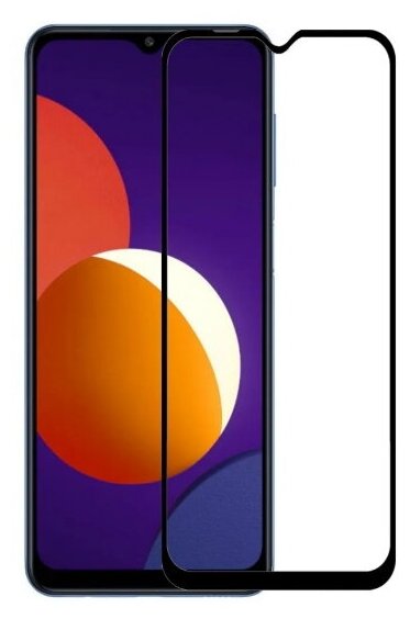 Защитное стекло для Samsung Galaxy M12 c полным покрытием серия Стеклофф Base