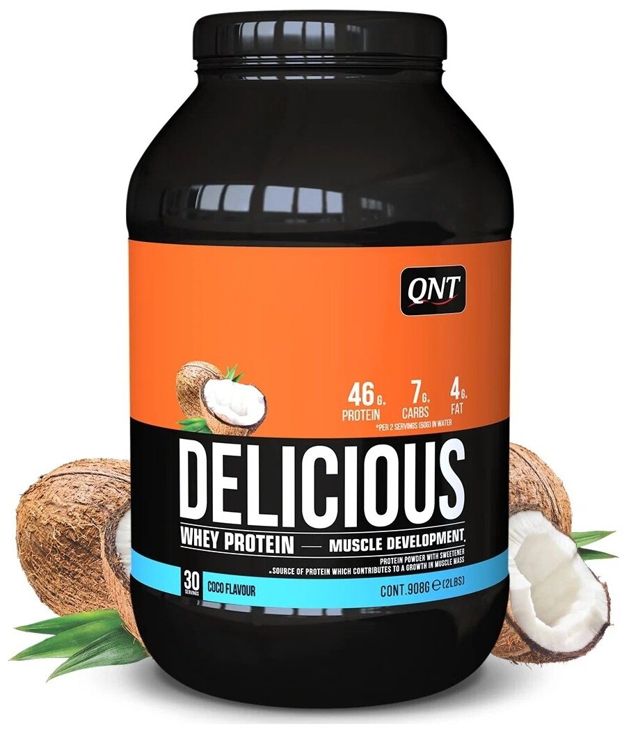 QNT Delicious Whey Protein Powder 908 g Coco/ "  " 908 