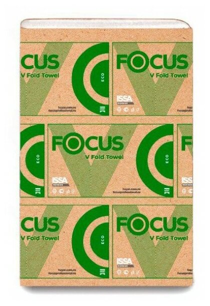 Полотенца бумажные Focus Eco 1-нослойная 250лист. белый (упак.:15шт) (5049976) - фото №2