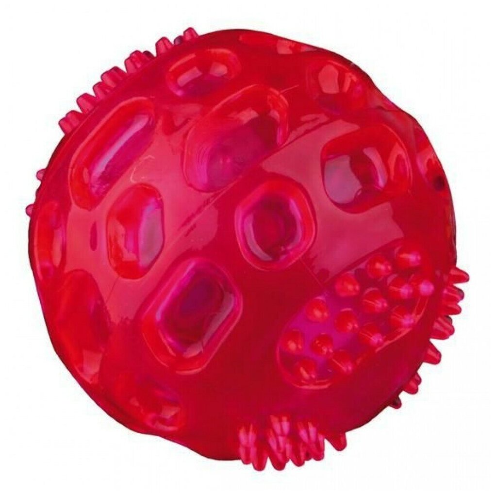 TRIXIE 33643 Игрушка д/собак мяч светящийся d6,5см силикон - фотография № 4