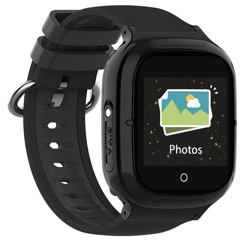 Умные часы для детей Wonlex Smart Baby Watch KT08 2G с сим картой функцией телефона GPS трекером камерой кнопкой SOS и вибровызовом Черный 399800₽