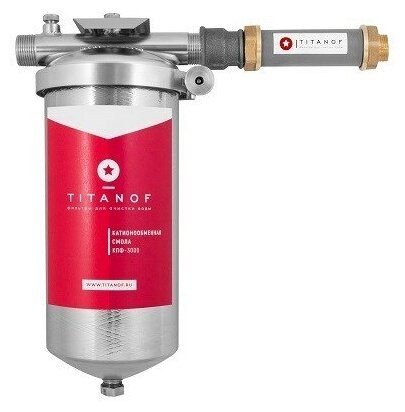 Умягчающий фильтр для воды TITANOF+магнитный преобразователь от накипи КМ 3 (3000 л/ч)