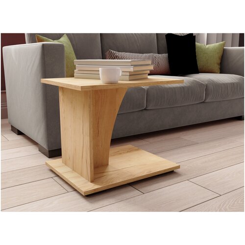 Журнальный стол СЖМ-3 дуб крафт золотой Micon