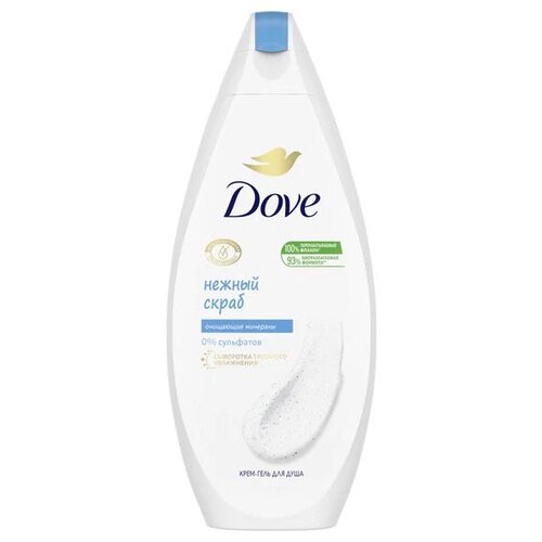 Dove Гель-скраб для душа Нежное обновление, 250 мл 1 шт