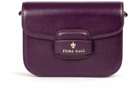 Сумка кросс-боди FIORE BAGS, фактура зернистая, фиолетовый