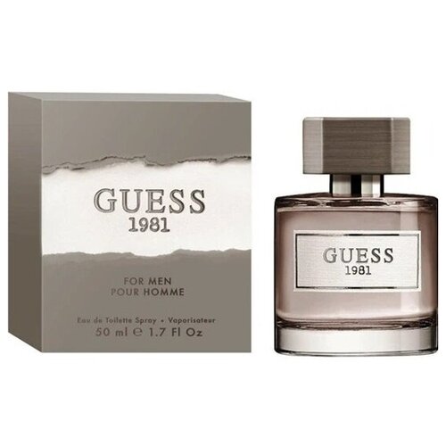 Мужская туалетная вода Guess 1981, 50 мл guess туалетная вода 1981 indigo for men 50 мл