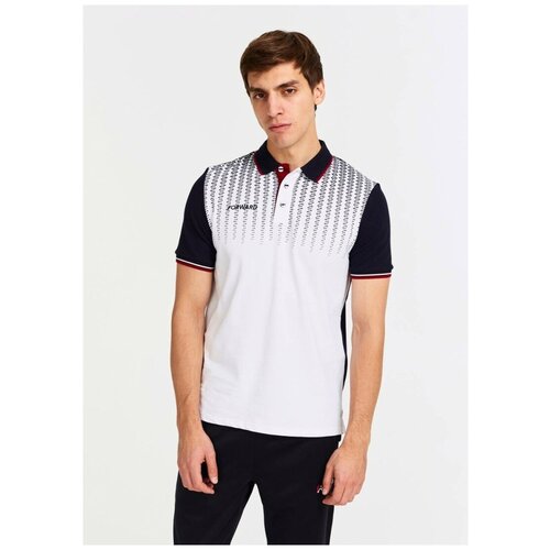 фото Рубашка поло мужская (белый/синий) forward m13280g-wn201 xl