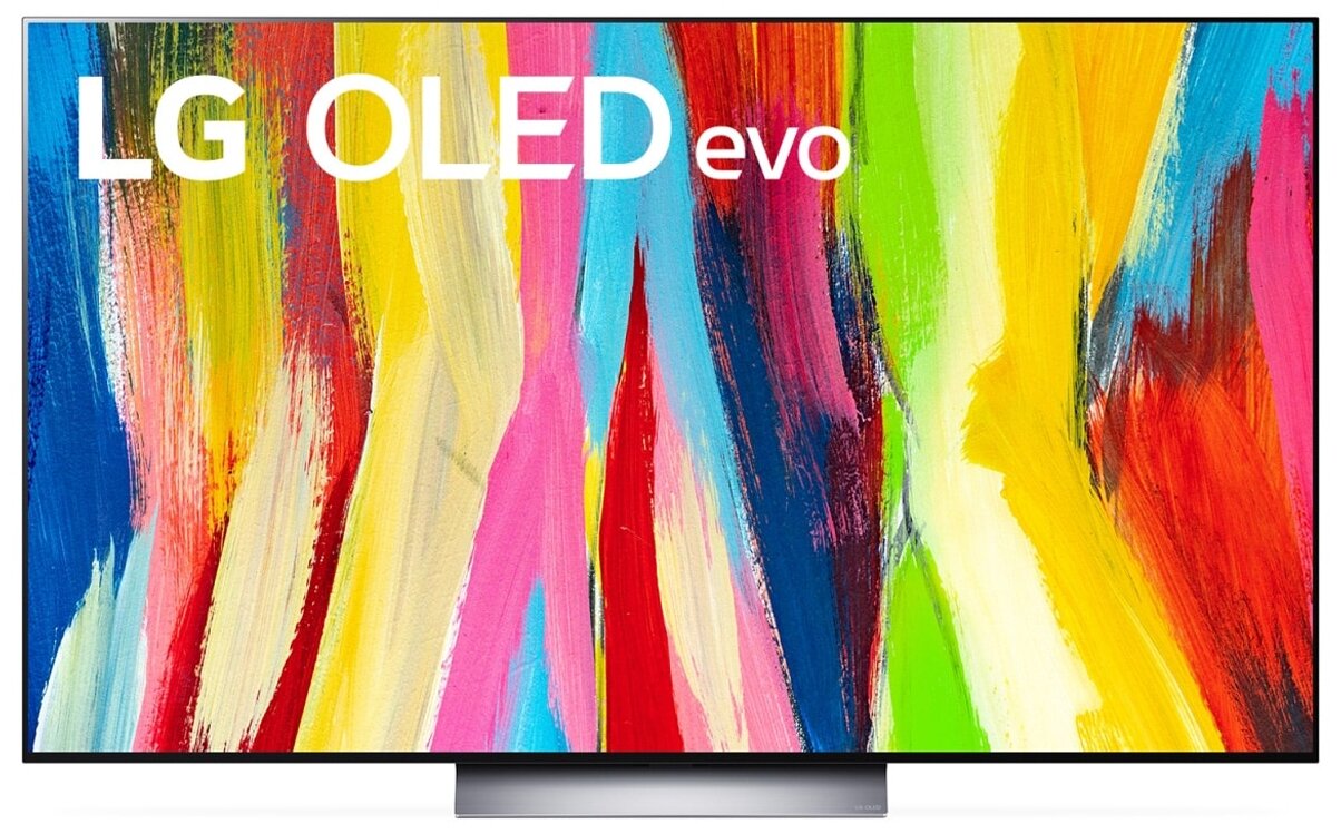 Телевизор LG 77" OLED77C2RLA.ADKG темно-серый - фото №1