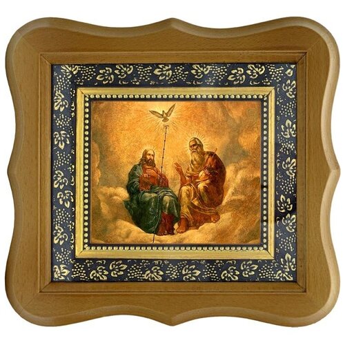 Живоначальная Троица (Новозаветная Троица). Икона на холсте. святая живоначальная троица с деяниями